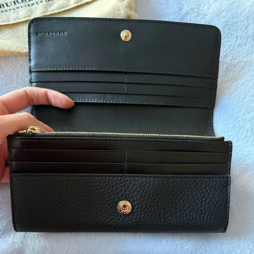Burberry Beige and Black Plaid Wallet - Picture 9 of 16